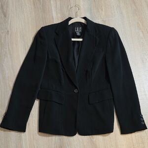 INC International Concepts Black Single-Button Women's Blazer